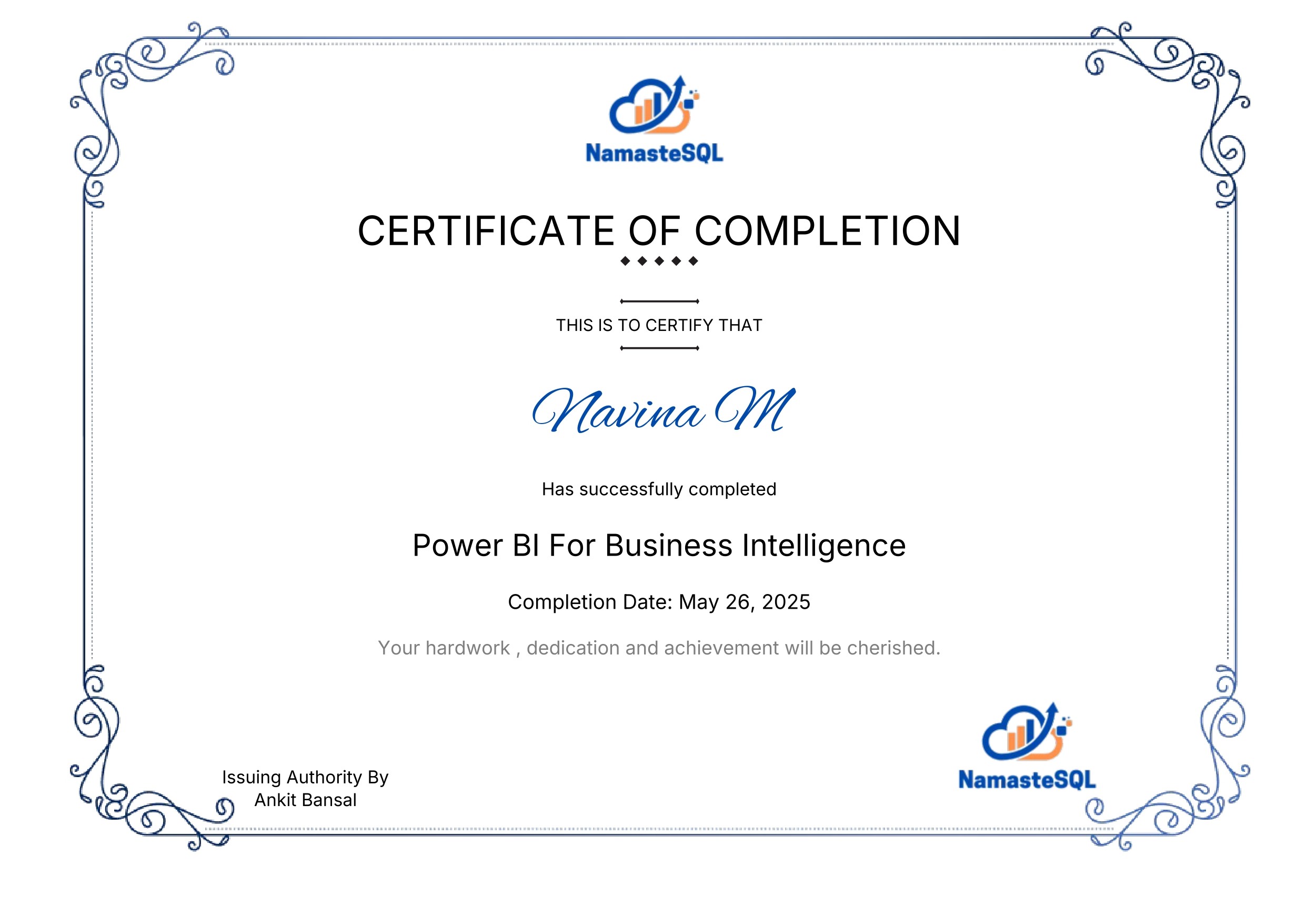 Power BI (Namaste SQL)